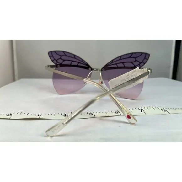 Betsey Johnson Butterfly Queen Sunglasses/ NWT/Purple Ombre/charity sale - Picture 3 of 4